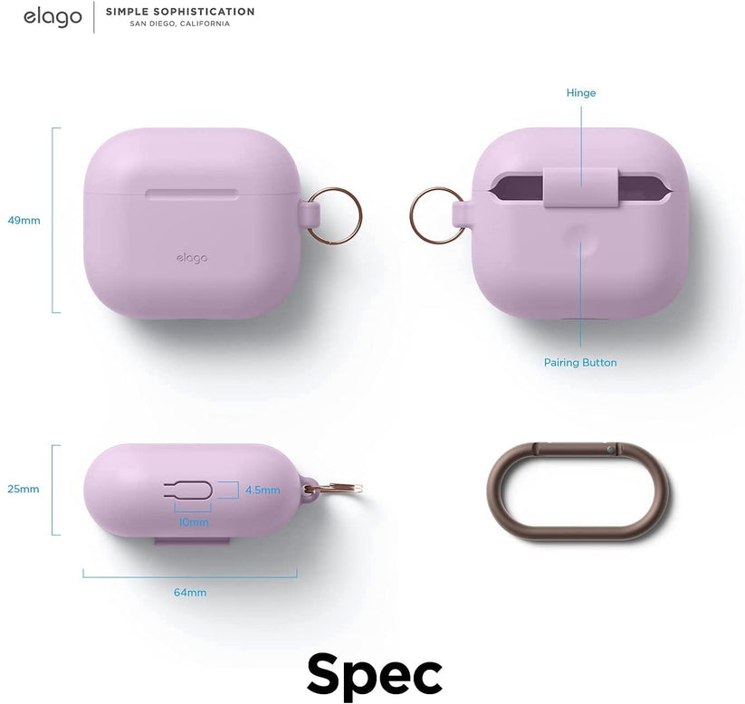 AirPods Custodia in Silicone per Airpods 3a Gen. - Viola