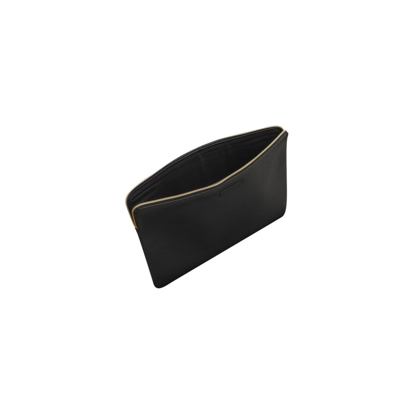 Custodia Borsa a Tasca Paris in Pelle per MacBook Pro ed Air 13" - Nero