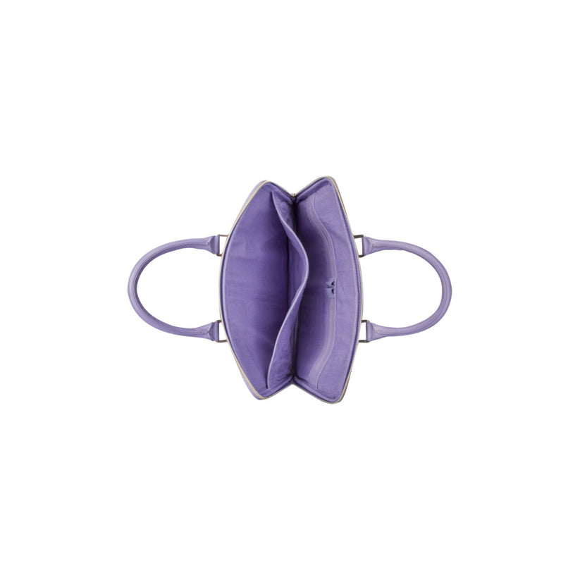 Borsa in Pelle per Macbook Pro ed Air 13" - Modello Roma - Viola