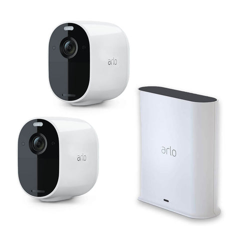 Telecamere di Sicurezza senza fili Arlo Essential - Kit 2 Telecamere con Base SmartHub