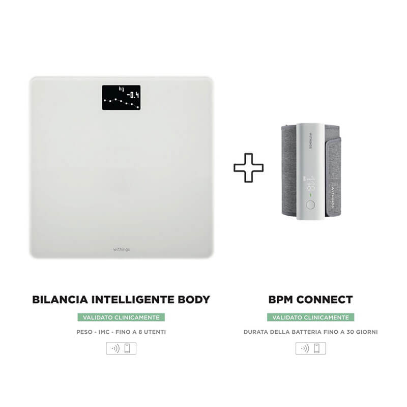 Kit Bilancia Intelligente e BPM Connect per Monitoraggio Avanzato del Peso e Pressione Arteriosa