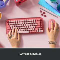 Tastiera Meccanica Wireless Pop Keys con tasti emoji personalizzabili - Heartbreaker
