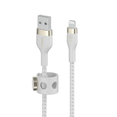 Cavo Intrecciato Silicone Da Usb-A A Lightning 1m - Bianco