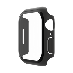 Proteggi schermo antimicrobico + bumper TemperedCurve 2 in 1 per Apple Watch Serie 8/7/Se - 40/41mm - Nero