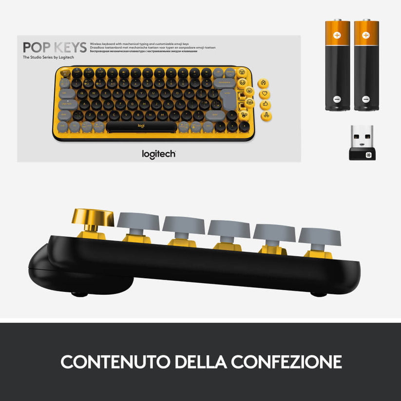 Tastiera Meccanica Wireless Pop Keys con tasti emoji personalizzabili - Blast