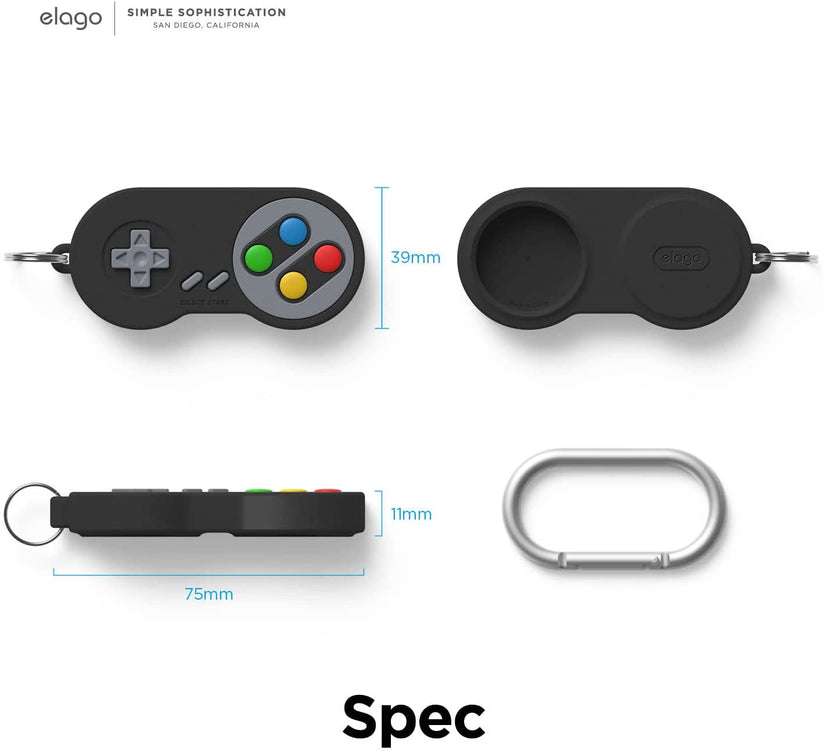 Custodia AirTag W5 Retro Joystick - Nero