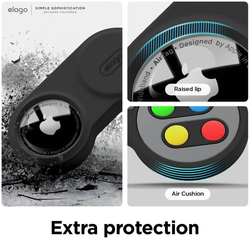 Custodia AirTag W5 Retro Joystick - Nero