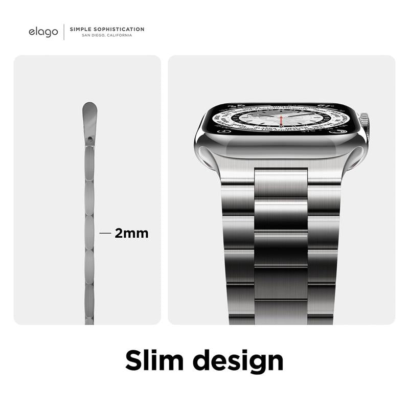 Cinturino Apple Watch Acciaio Inossidabile 44/45mm - Colore Argento