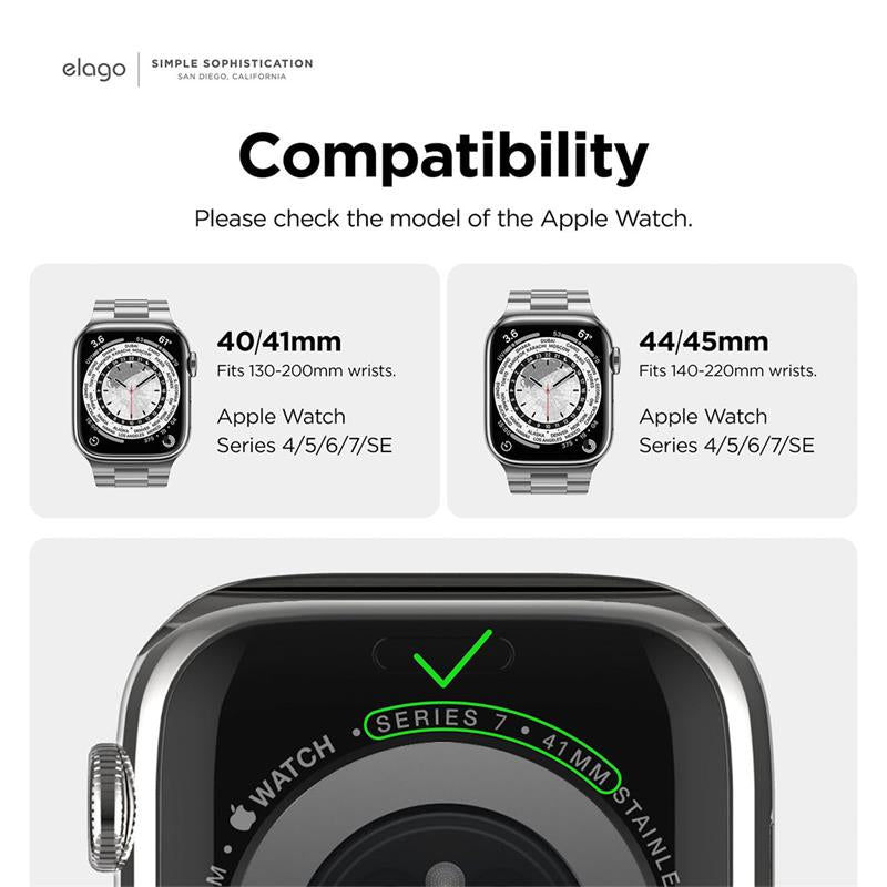 Cinturino Apple Watch Acciaio Inossidabile 44/45mm - Colore Oro Rosa
