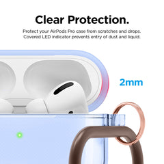 Custodia Airpods Pro in TPU Trasparente - Giallo