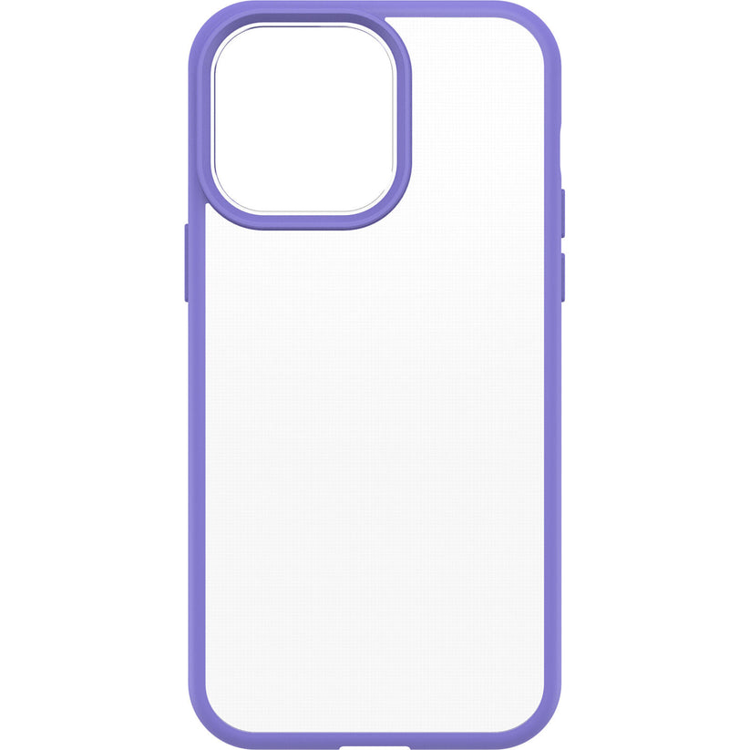 React - Custodia Per Iphone 14 Pro Max - Clear/Purple