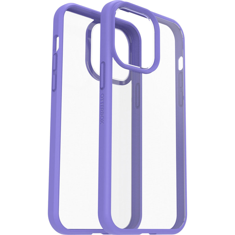 React - Custodia Per Iphone 14 Pro Max - Clear/Purple