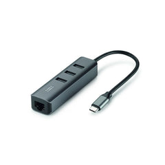 Link Hub USB-C con 3 porte USB-A e porta Ethernet