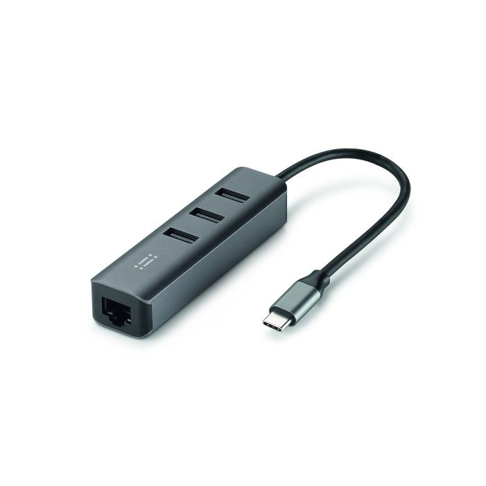 Link Hub USB-C con 3 porte USB-A e porta Ethernet