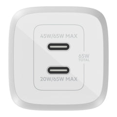 Doppio caricabatteria da parete GaN USB-C con PPS da 65 W + cavo da USB-C a USB-C
