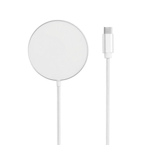 aiino - Allure Pad Alimentatore wireless magnetico per iPhone con MagSafe - Argento