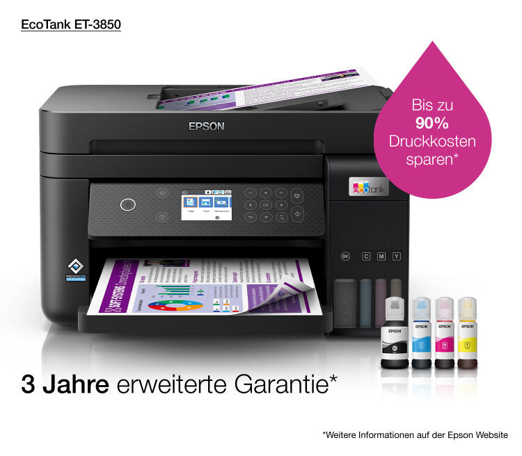 Stampante Multifunzione EcoTank ET-3850 - Inkjet A4