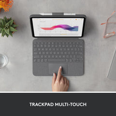 Custodia tastiera Combo Touch per iPad (10th gen - Grigio