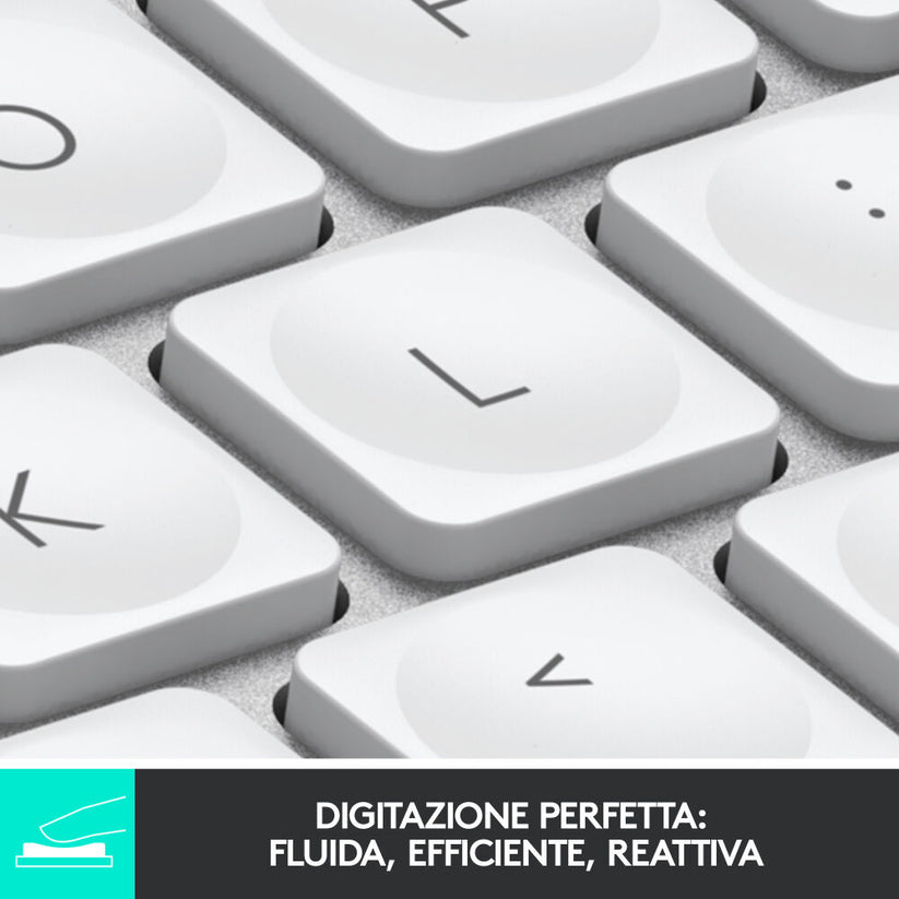 Tastiera Wireless MX Keys Mini Logitech - Grigio chiaro