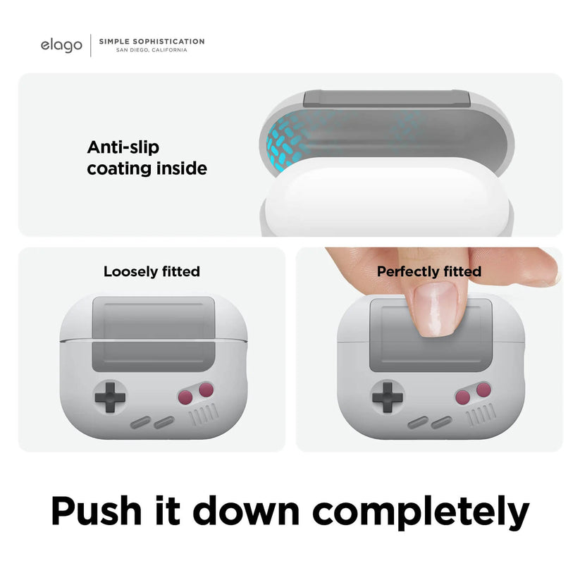 Custodia per AirPods Pro 2 Game Boy - Grigio