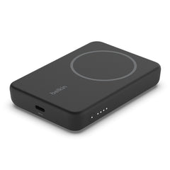 Batteria esterna Powerbank wireless magnetica 5K + supporto - Nero