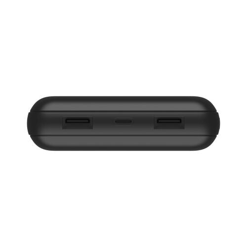 Powerbank 15w 20k con Cavo Usb-A Usb-C - Nero
