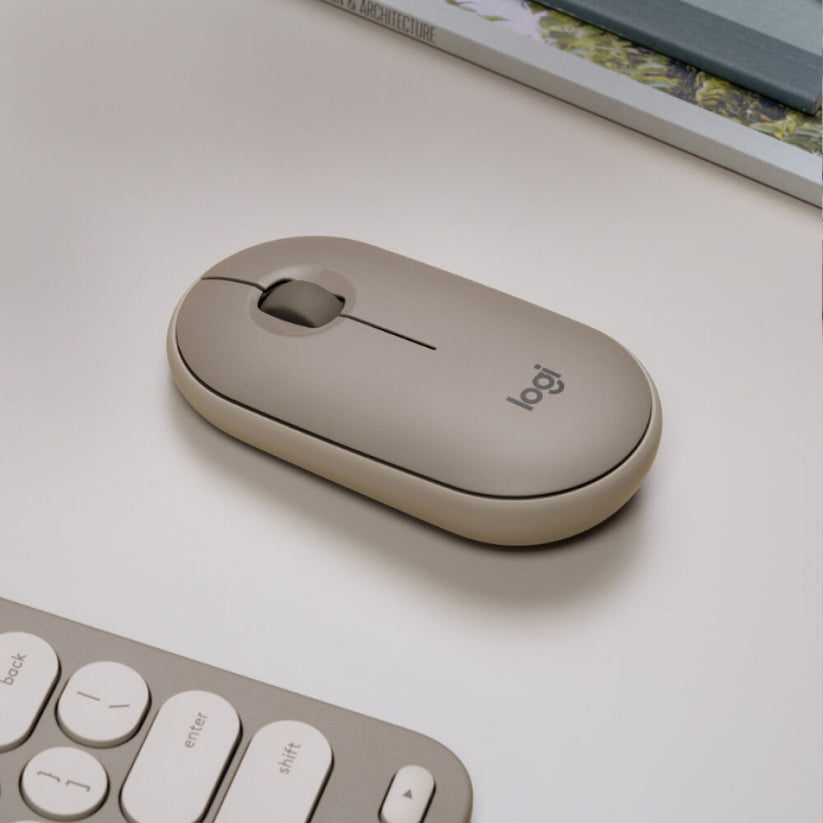 Mouse Bluetooth Logitech M350 Ambidestro - Sabbia