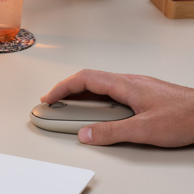 Mouse Bluetooth Logitech M350 Ambidestro - Sabbia