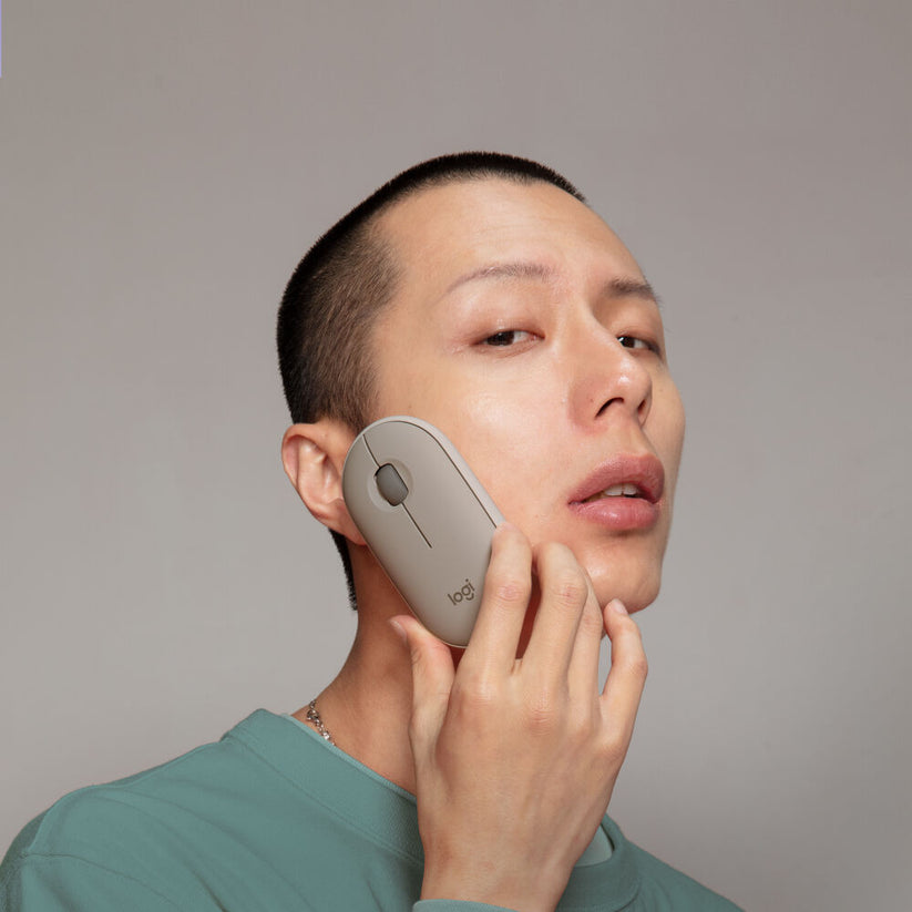 Mouse Bluetooth Logitech M350 Ambidestro - Sabbia