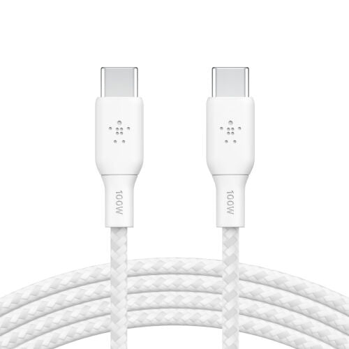 Cavo Intrecciato 100w Usb-C To Usb-C 2m - Bianco