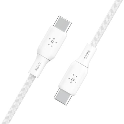 Cavo Intrecciato 100w Usb-C To Usb-C 2m - Bianco