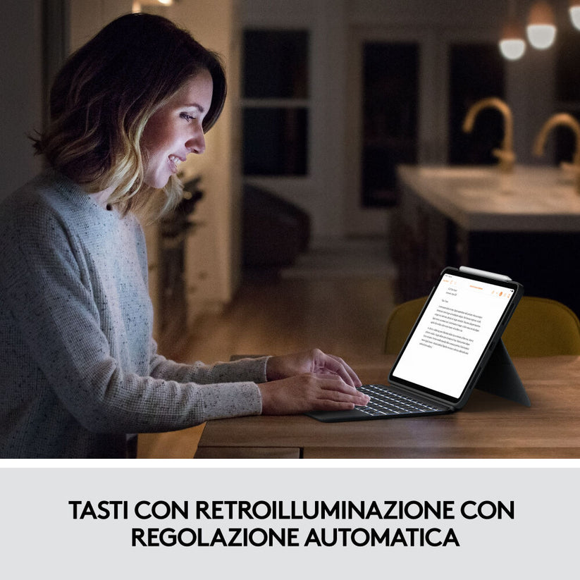 Custodia tastiera Combo Touch iPad Air (4/5a Gen.) - Grigio