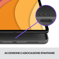 Custodia tastiera Combo Touch iPad Air (4/5a Gen.) - Grigio
