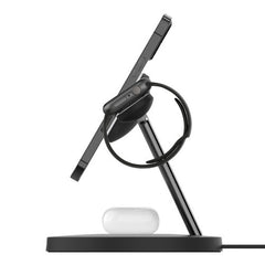 Base di Ricarica Wireless 3 In 1 con teconologia MagSafe 15W - Nero