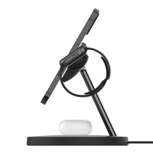 Base di Ricarica Wireless 3 In 1 con teconologia MagSafe 15W - Nero