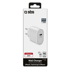 Caricabatterie 20 watt con porta Usb-C - Bianco