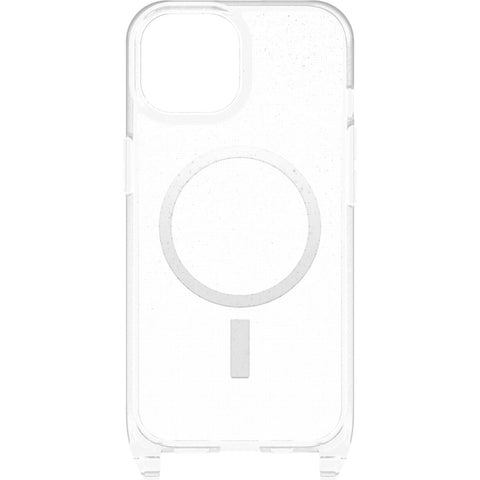 Custodia con Laccetto Magsafe iPhone 15 - Glitter/Trasparente
