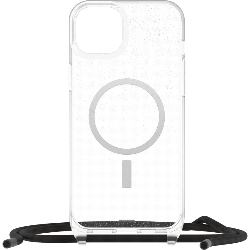 Custodia MagSafe con Laccetto iPhone 15 Plus - Glitter/Trasparente