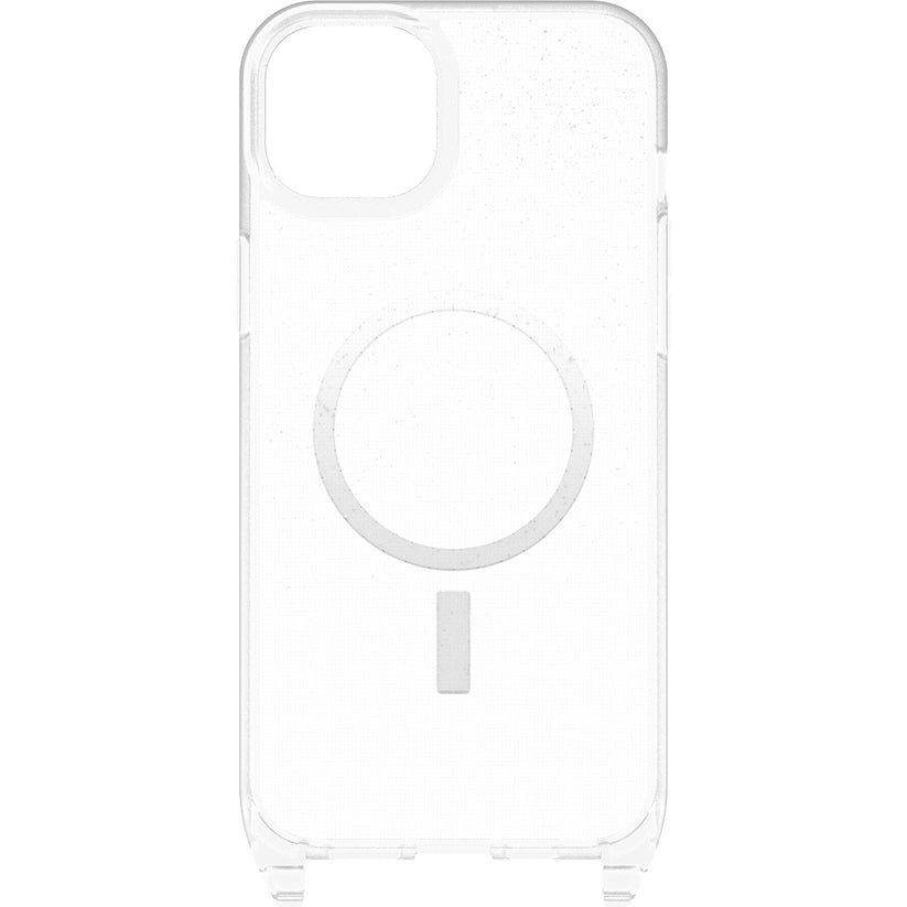 Custodia MagSafe con Laccetto iPhone 15 Plus - Glitter/Trasparente