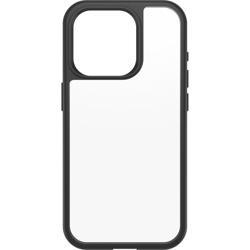 Custodia React iPhone 15 Pro - Trasparente/Nero