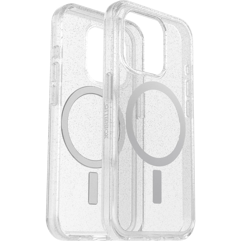Custodia MagSafe Symmetry iPhone 15 Pro - Glitter/Trasparente