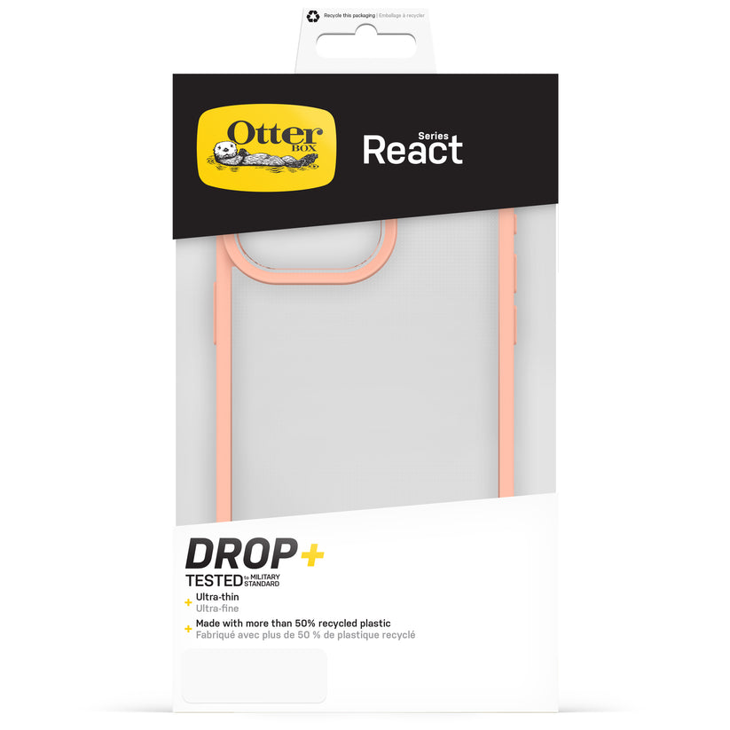 Custodia React iPhone 15 Pro Max - Trasparente/Pesca
