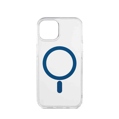 Custodia Frozen con magnete per iPhone 15 - Blu