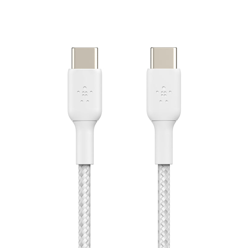 Cavo Intrecciato Pvc Usb-C To Usb-C 2m Twin Pack - Bianco