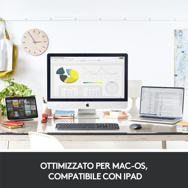Mouse Wiriless MX Anywhere 3 per Mac - Grigio
