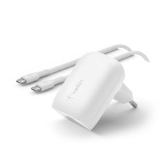 Caricabatterie Da Parete Con Pps Porta Usb-C Pd 30w 1m Pvc C-C - Bianco