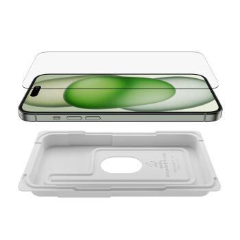 Pellicola in vetro UltraGlass 2 iPhone 16 Plus e iPhone 15 Plus con supporto per l’installazione incluso