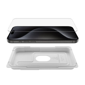 Pellicola in Vetro UltraGlass 2 iPhone 15 Pro Max con supporto per l’installazione incluso