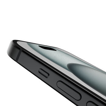 Pellicola in Vetro Temperedglass iPhone 16 e 15 con supporto per l’installazione incluso