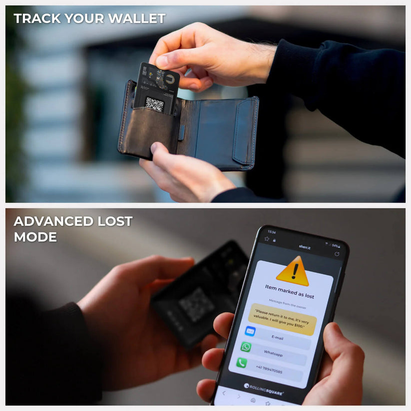 AirCard - Localizzatore Trova Oggetti - Biglietto da Visita NFC e QR Code